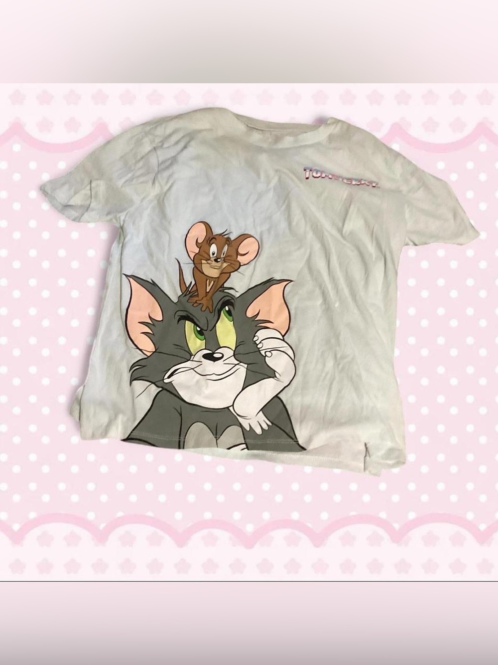 Love Tribe White Tom & Jerry Graphic Tee